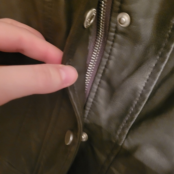 Grey leather jacket - Picture 7 of 8